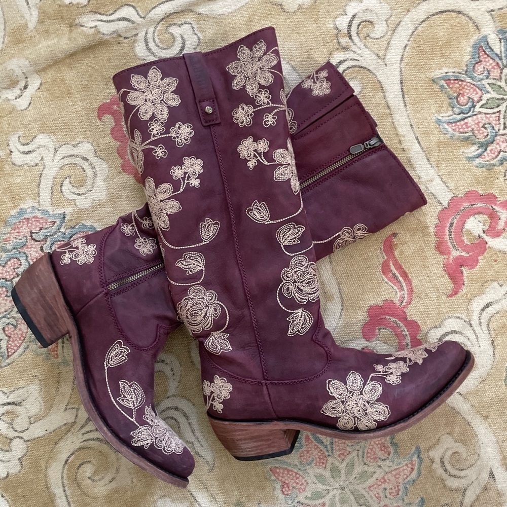 Liberty Black | Embroidered “Blossom” Boots for Sundance, Sz 9 ♥ EUC!